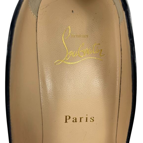 Christian Louboutin Hot Chick 100 Patent Leather Pump Black Size 38.5 - Picture 13 of 13